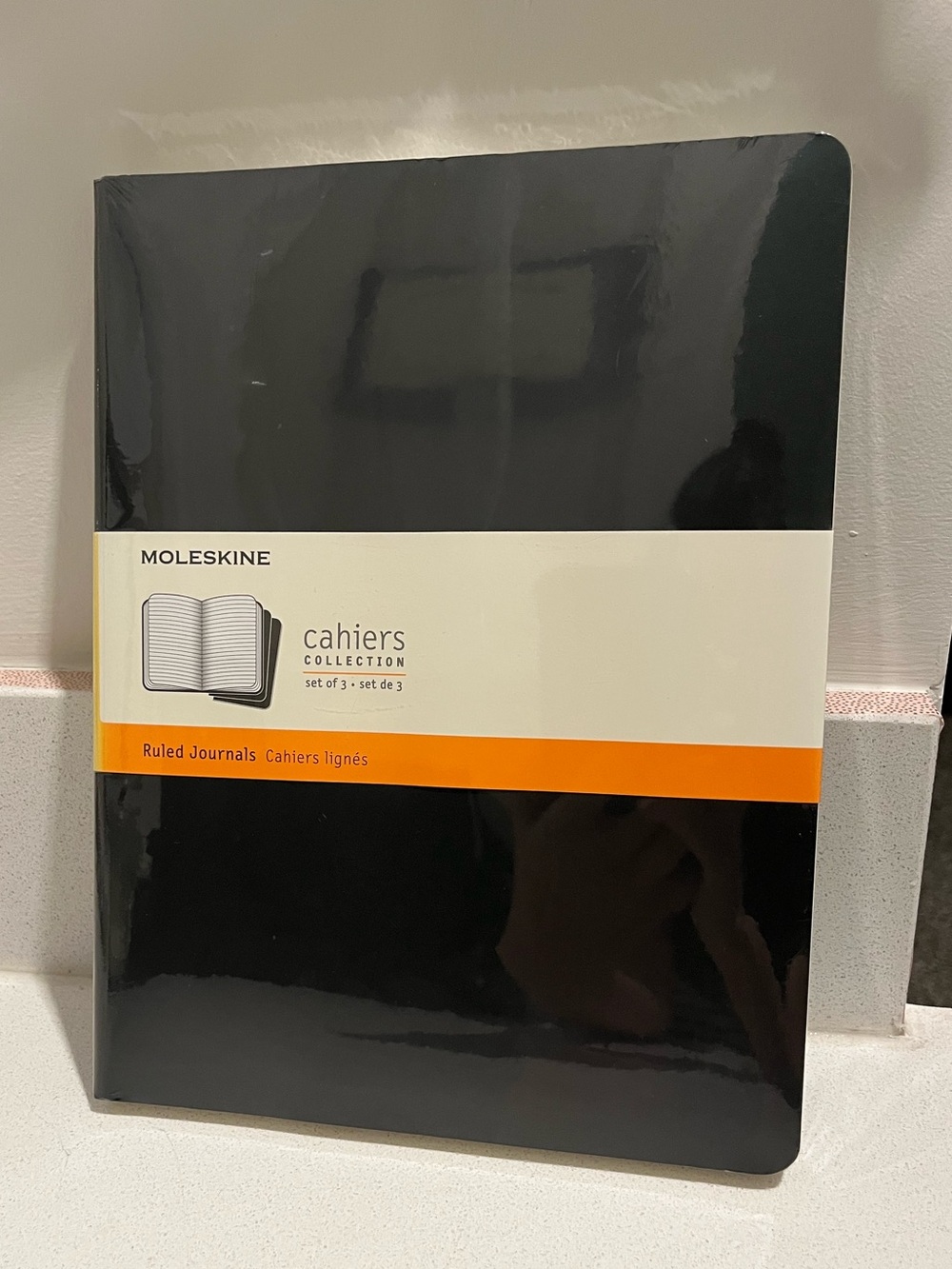 Cahiers Moleskine Set of 3 Plain Journals 120 Pages 7.5" x 9.75" Black Notebook